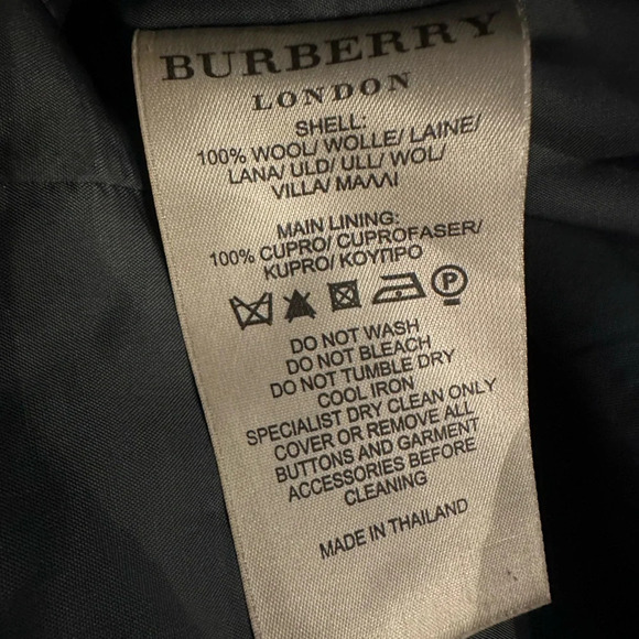 Burberry plaid 100%wool belted dress size 4 - Picture 16 of 16